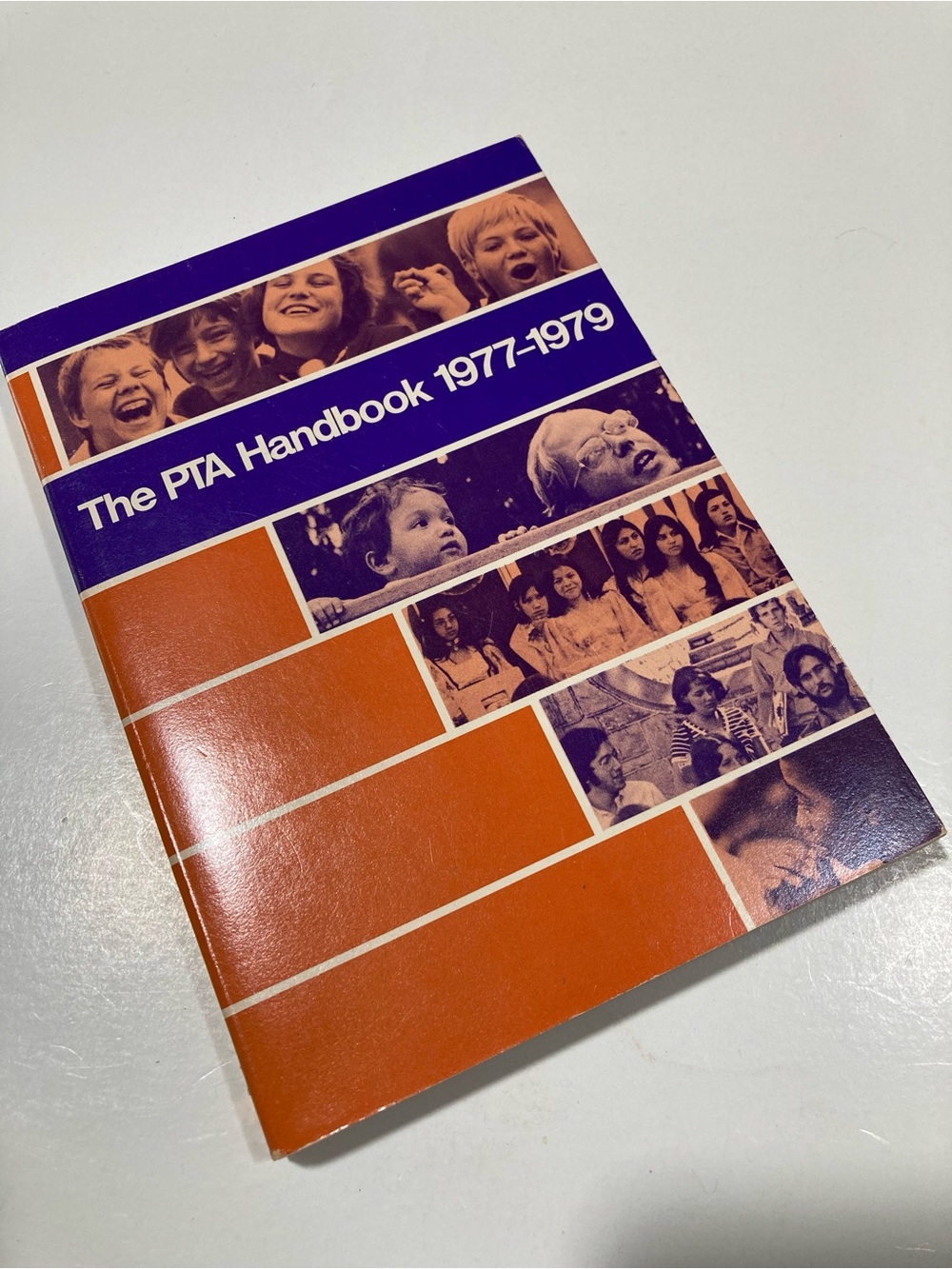 The PTA Handbook 1977-1979 Vintage Orange & Purple Book